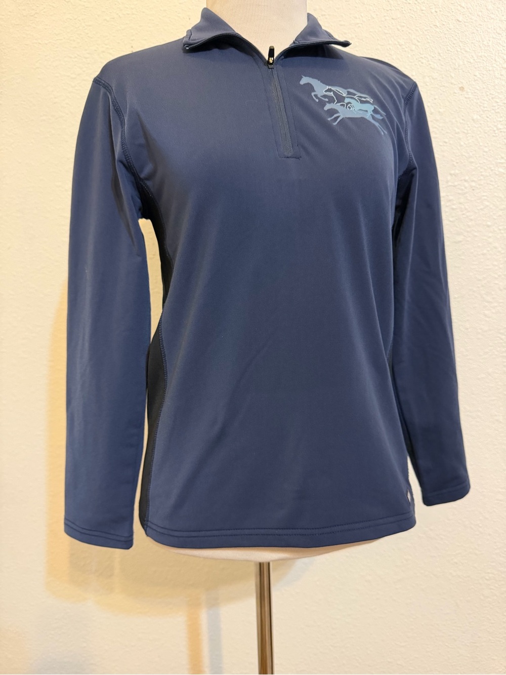 Kerrits Navy Quarter-Zip Long-Sleeve kids stride fleece equestrian horse riding